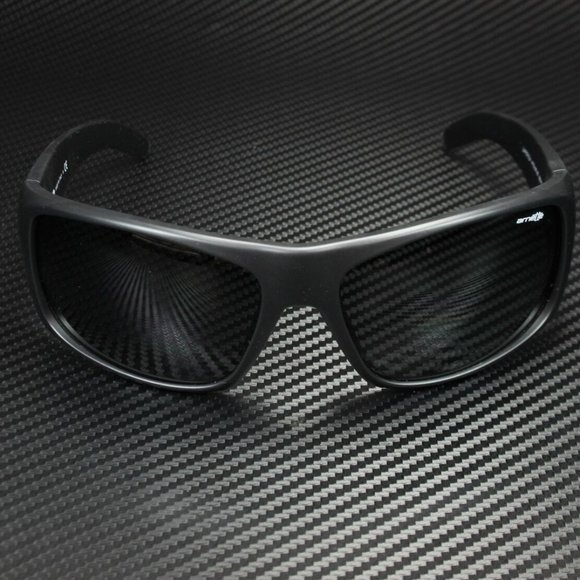 Arnette Black Gray 66mm Men's Sunglasses - Picture 2 of 5